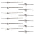 6 Set Cable Railing Kits -Jaw Swage Stud Turnbuckle, Fork Terminal Lag Screw Eye, Fit 1/8" Stainless Steel Wire Rope Cable Deck Railing T316 Stainless Steel