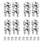 16 Pack M3 Wire Rope Clip Cable Clamp 304 Stainless Steel U Bolt Saddle Fastener for 3mm (1/8 ) Wire Rope Cable Contain Aluminum Crimping Loop