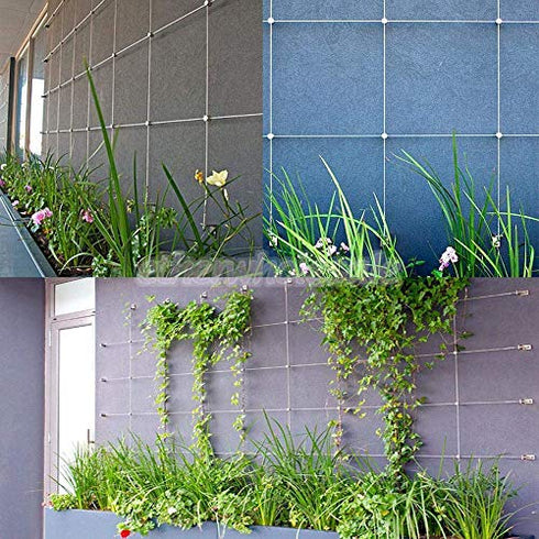 2 pcs Cable Cross Cable Clamps 3mm Wire Rope Trellis Cross Clips Suit for 1/8 Steel Wire Rope Clips Fitting for Wall Trellis System, Stainless Steel T316 Marine Grade