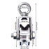TooTaci Crane Pulley Block Lifting Crane Swivel Hook Hanging Wire Towing Wheel V Type 304 Stainless Steel Duplex Bearing Super Silent Detachable 360 Degree Rotation Heavy Duty Traction Wheel