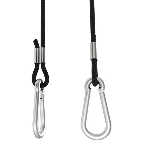 TooTaci Crane Pulley Block M25 Lifting Crane Swivel Hook single Hanging Wire Towing Wheel 304 Stainless Steel 20 meter Nylon Pulley Line rope & Carabiner Snap Hook Clips Loading 150 kg/300LB