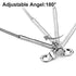 TooTaci Garden Wire/Light Hanging Wire Fence Roll Kit With 1/8 Wire Rope,Angle 180¡ã Adjustable Swage Toggle Turnbuckle & End,T316 Marine Grade