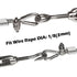 TooTaci Heavy Duty Wire Rope Tension Kits with Turnbuckle and Cable Clamp