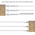 M5 Turnbuckle Kit 1/8 Cable Railing Hardware Kit for Wooden Post